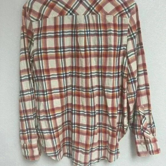 J Crew Women’s Slim Long Sleeve Button Up Shirt  Multicolor Plaid Size 6 - Picture 2 of 9